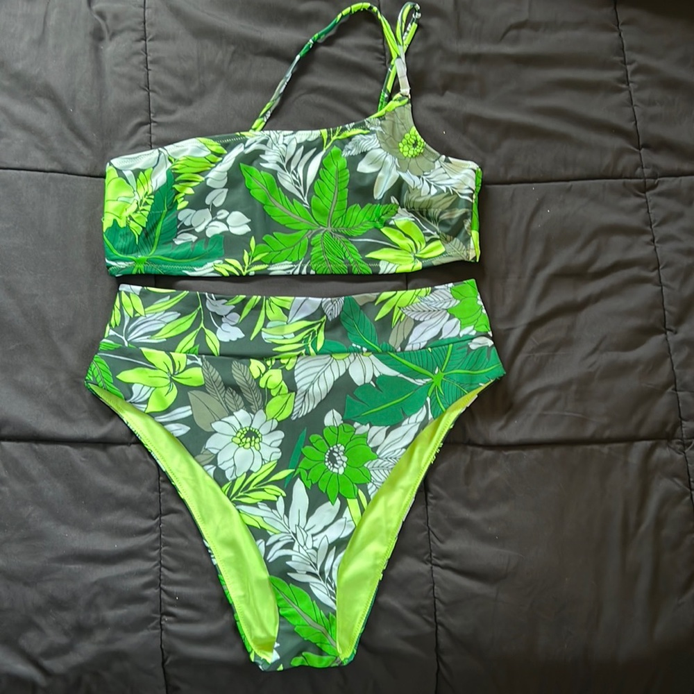 Aerie HighCut Cheeky/One Sided Straps Bikini